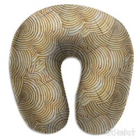 Travel Pillow Tree Rings VI Memory Foam U Neck Pillow for Lightweight Support in Airplane Car Train Bus - B07V73412G